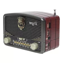 Parlante Radio Retro Vintage Nisuta Ns-rv16 Bluetooth/fm/am