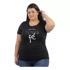 Kit 6 Camisetas Blusa Feminina Plus Size 