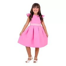 Vestido Barbie Rosa Aniversario Infantil
