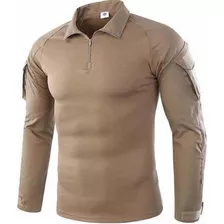 Oferta Camisa Polera Manga Larga Tactica De Hombre 