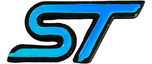Kit 2 Emblemas Delantero Y Trasero Ford St Azul Cielo Foto 3