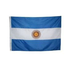 Bandeira Da Argentina Oficial Bordada 2 Panos (1,28 X 0,90)