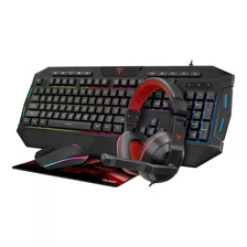 Kit De Teclado E Mouse Gamer Completo Targa Tg-km210 Headset