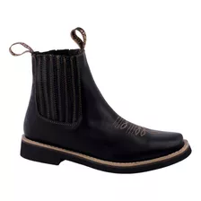 Botín Vaquero Fratello Color Negro Para Hombre 0266