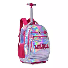 Mochila De Rodinhas Escolar Luluca Youtuber Meninas