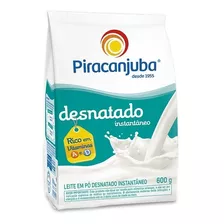 Leite Em Pó Piracanjuba Desnatado Instantâneo 600g