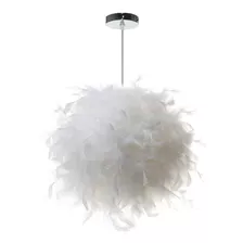 Lámpara Colgante De Plumas Luz De Techo Moderna