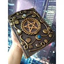 Grimorio Da Bruxa 120 Folhas Pentagrama Agenda Diário Wicca 