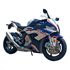 1:12 Con Luz Y Sonido Base Bmw-1000rr Miniatura Model Metal