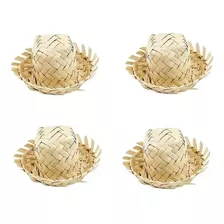 100 Mini Chapéu Palha (chapeuzinho) - Promoção