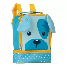 Lancheira Termica Infantil Clio Pets Cachorro Pai Cor Azul