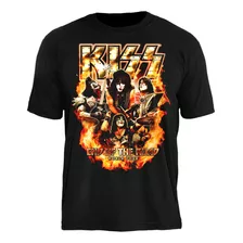 Camiseta Kiss Stamp Rockwear Ts1690 End Of The Road Oficial