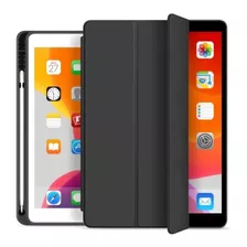 Funda Smart Case Para iPad 11 Pro 2021 M1 Negro + Lámina