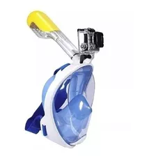 Mascara Mergulho Snorkel + Suporte P/ Gopro Câmera De Ação