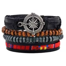 Pulsera Manilla Ojo Turco Hombre Mujer Cuero Envios Gratis