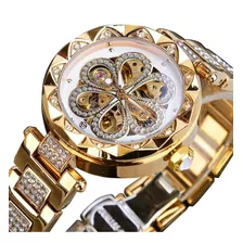 Relógio De Diamante Mecânico Automático Feminino Imperme¿