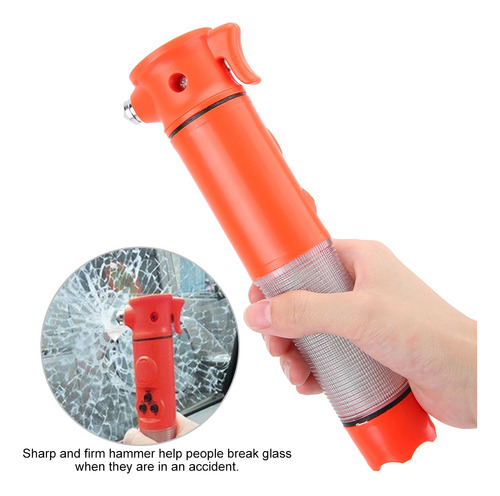 Escape Hammer De Seguridad Multifuncin 6 En 1 Con Luz Led Foto 8