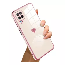 Funda Rosa Corazon Tpu Para Samsung Galaxy A12