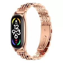 Correa De Reloj De Acero Inoxidable Para Xiaomi Mi Band 7/7