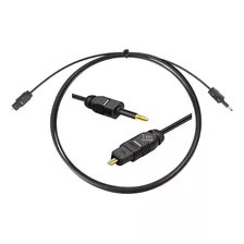 Cable Óptico Toslink A Mini Toslink Chapado En Oro 5 M.