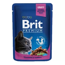 Brit Sobres Snack Pouch Gato Adulto Sabor Pollo Y Pavo 100g