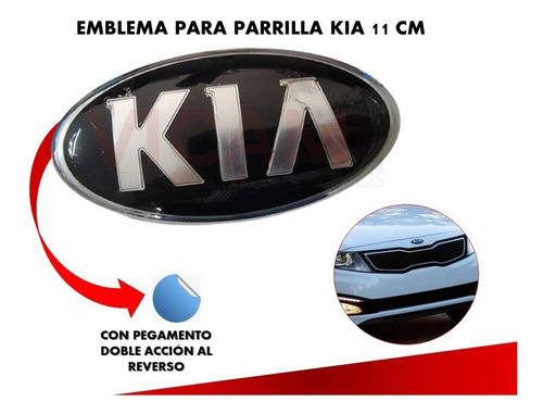 Emblema Delantero Compatible Con Kia Varios Modelos 11.5 Cm  Foto 2