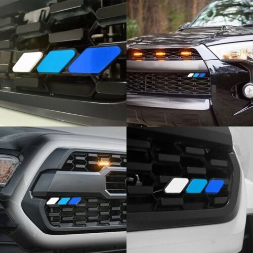 Tri-color Grille Badge Emblem For Toyota Pickups Trucks W Mb Foto 8