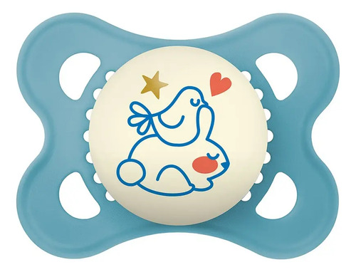 Chupeta Mam Night 6+ Meses - Embalagem Unitária Azul 6-18 Meses