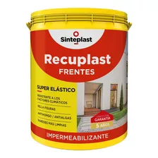 Impermeabilizantes Exterior Sinteplast Recuplast Para Frentes Color Blanco 4l