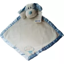 Cobija Ultra Suave Con Peluche De Perro Azul Marca Aurora.