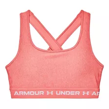 Top Under Armour Crossback Mid Heather Stardust Rosado