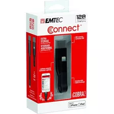 Emtec Icobra iPhone Flash Drive 128gb 3 En 1 Negro, Doble Co