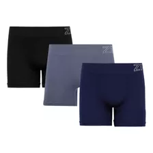 Kit 3 Cuecas Boxer Plus Size 0003 Sem Costura Zee Rucci