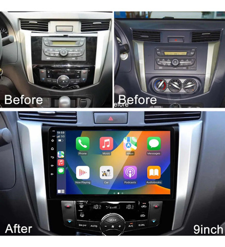 Radio Andorid 13, 4+64 Qled Carplay Renault Alaskan Nissan Foto 4