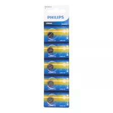 05 Pilhas Philips Cr1220 3v Bateria Original - 01 Cartela