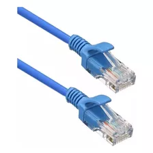 Cabo De Rede 20 Metros Montado Rj45 Ethernet Cat5 Lan Azul