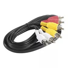 Cable Rca Audio/video 6 Conectores 2.75m Fulgore Fu0644