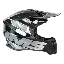 Capacete Ims Phanton Motocross Trilha Enduro Preto Cinza