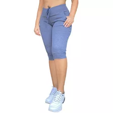 Kit 3 Calça Corsário Feminina Cintura Alta Com Elastano