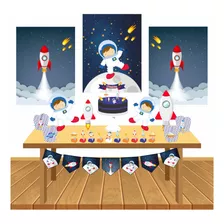 Kit Festa Infantil Astronauta Lembrancinha Menino Decoração