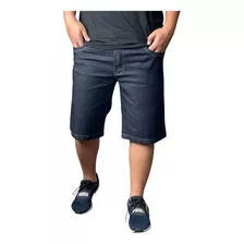 Bermuda Plus Size Jeans Masculino Shorts Especial Elastano