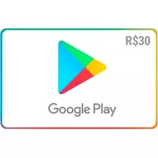 Gift Card Google Play R$30