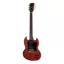 Guitarra Eléctrica Gibson Modern Collection Sg Tribute De Caoba 2018 Vintage Cherry Satin Laca Nitrocelulosa Satinada Con Diapasón De Palo De Rosa