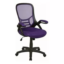 Flash Furniture Silla De Oficina Giratoria Ergonómica De Color Púrpura/ombre Force