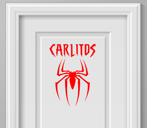 Calcomania Spiderman Araa Para Cuarto O Pared Personalizado Foto 5