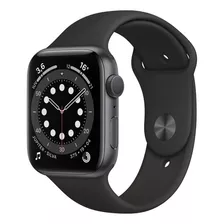 Apple Watch Series 6 (gps) - Caixa De Alumínio Cinza-espacial De 44 Mm - Pulseira Esportiva Preto