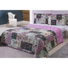 Colcha Patchwork King Dupla Face C/ Porta Trav Ravello 7