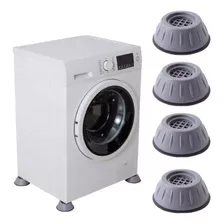 Kit 4 Pé Máquina De Lavar Lava E Seca Almofada Anti Vibração