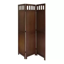 Pantalla Plegable De Madera Winsome Wood 3panel