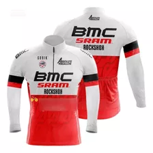 Roupa Para Andar De Bike Bmc Camisa Ciclismo Manga Longa Uv